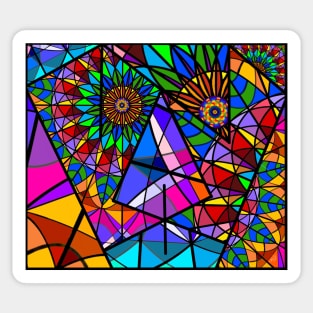 JEC Fractured Mandala Sticker